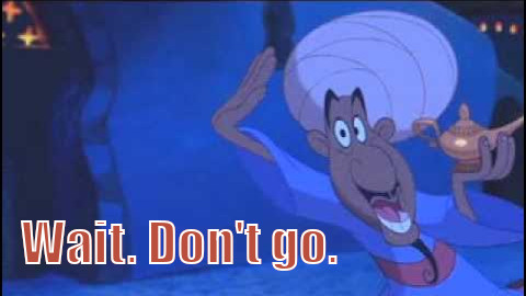 Aladdin: Wait. Don't go.